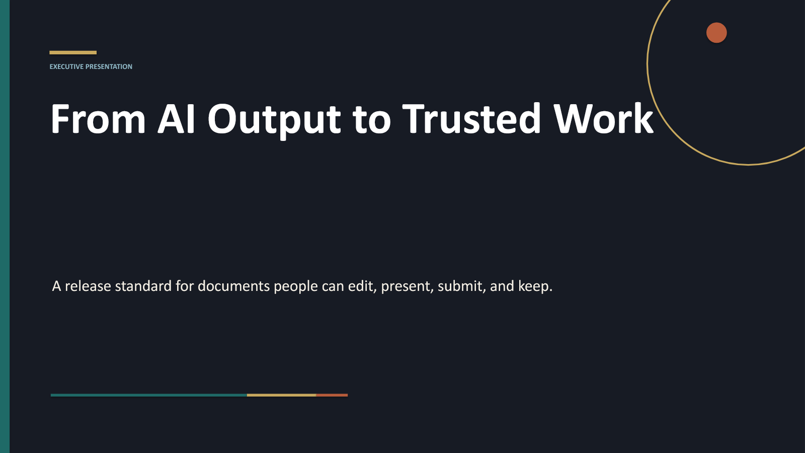 Representative Ask Crump title slide rendered from the current presentation exporter